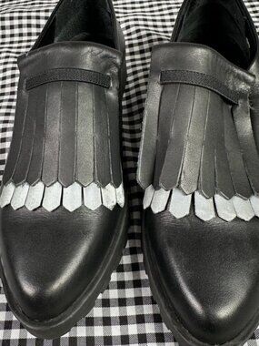 Miista London Juliette Fringe Slip On Shoes Size 9.5 -Worn 2nce